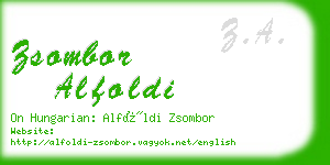 zsombor alfoldi business card